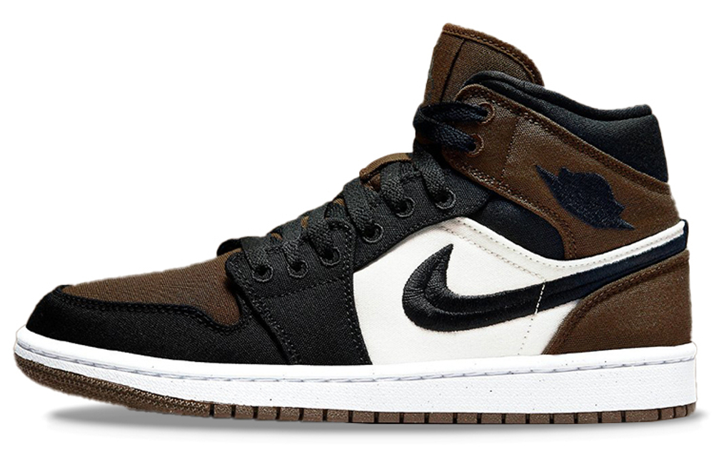 Кроссовки Jordan Air Jordan 1 Mid Se "Olive Toe" (Женская размерная сетка)