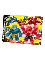 GooJitZu Игровой набор 43499 "Сир Траш VS Варвар Рэдбек Стретч Страйкерс" — тянущаяся фигурка Гуджитсу, суперэластичная