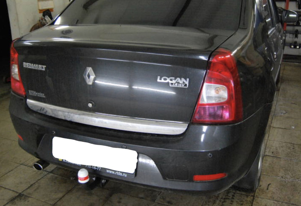 Фаркоп Renault Logan седан 2008-2014, условно-съемный,(без электрики) Трейлер.9010