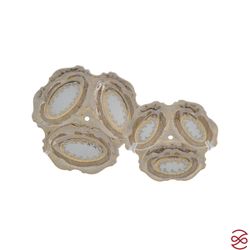 Этажерка 3 яруса Queen's Crown Aristokrat Лист Бежевый