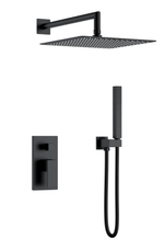 Смеситель встроенный для душа QUBIC Matt Black