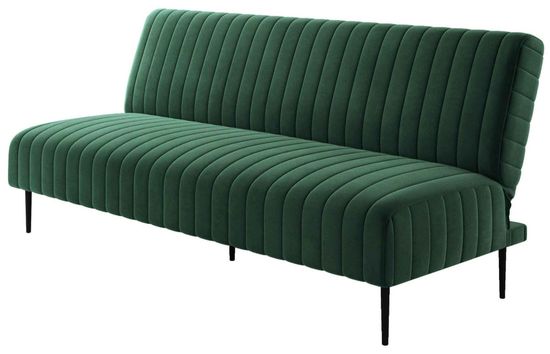 Диван-кровать БАККАРА, велюр, трехместный без подлокотников, прямой, клик-кляк