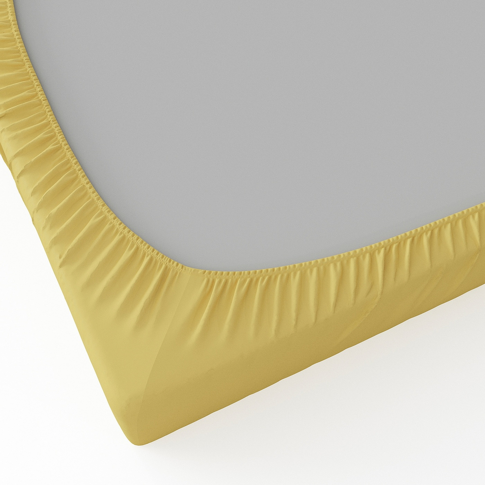 Простыня на резинке IKEA BRUKSVARA (БРУКСВАРА), Желтый, 90х200 см