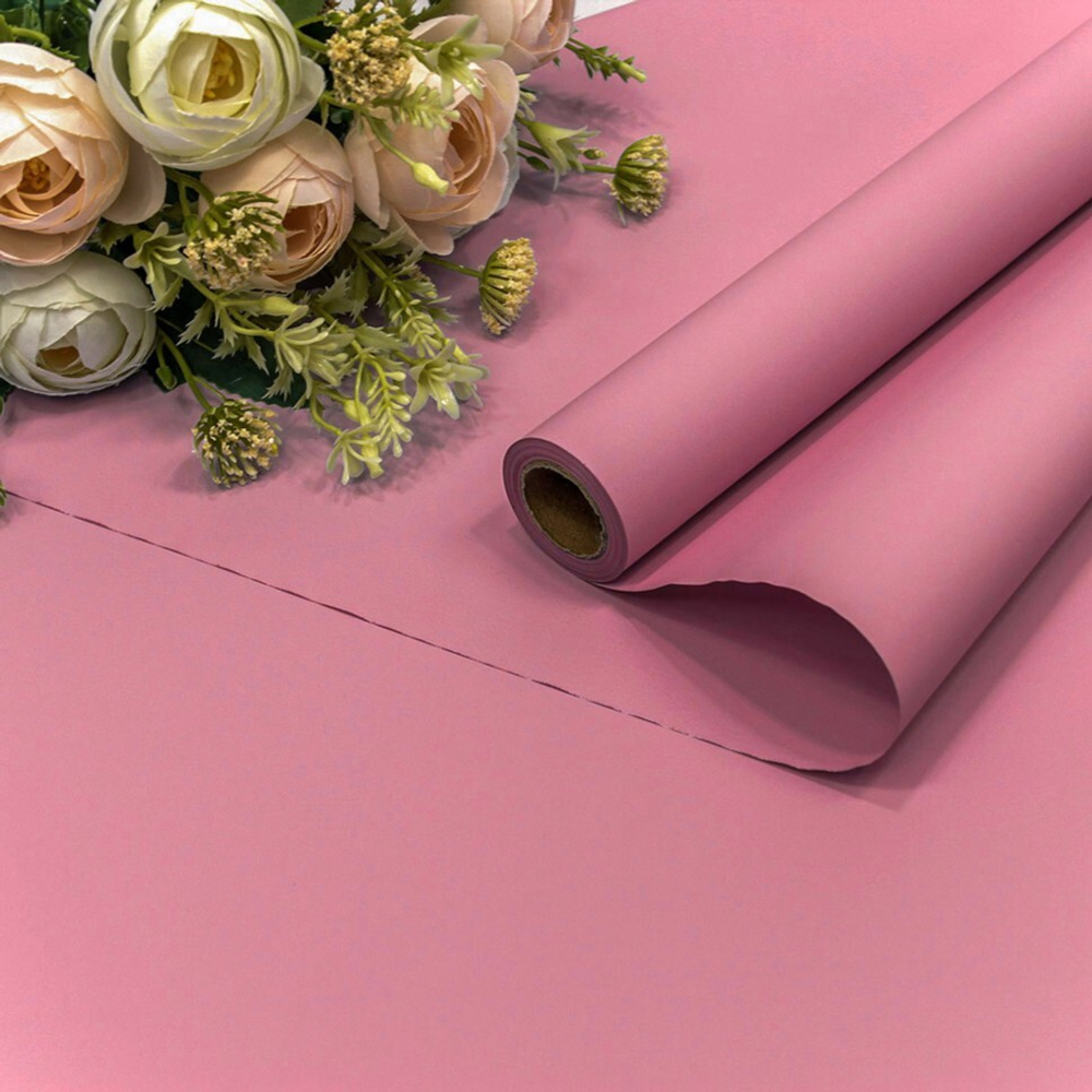 Пленка В рулоне 10 м х 58 см "Корейская" (Розовый)