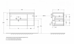 Тумба с раковиной BelBagno KRAFT 2C-1A 100 серый цемент