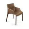 Стул с подлокотниками Morgan коричневая экокожа