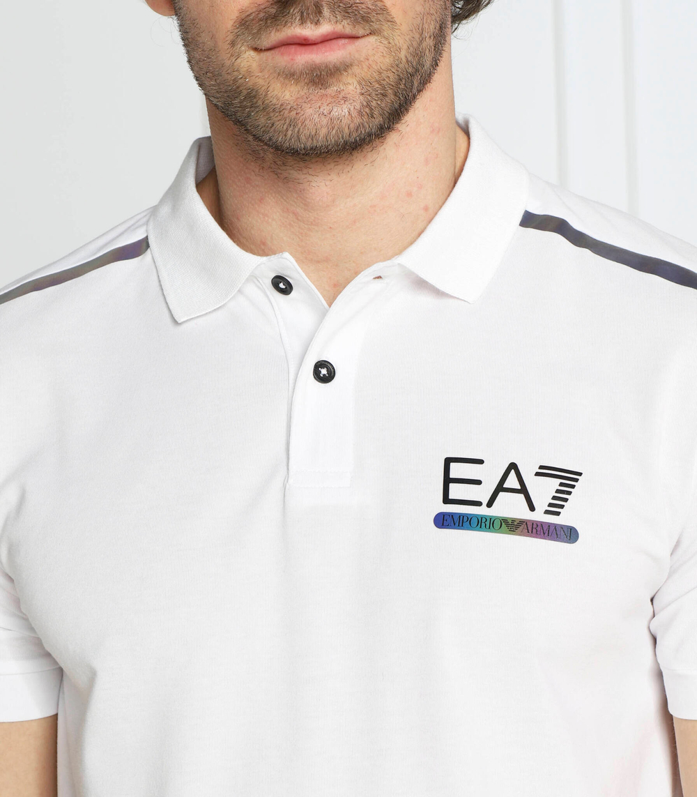 поло EA7 - белый(6LPF04 PJAMZ)