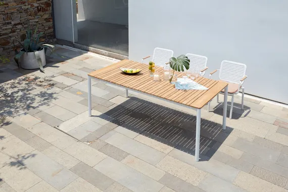 Уличный стол Armona 200х100 см, белый