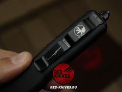 Нож Microtech Ultratech D/E A+++ - черная рукоять, кинжальный черный клинок RK/Н88