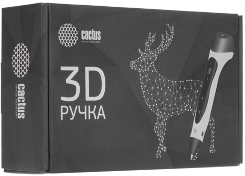Ручка 3D Cactus CS-3D-PEN-C-WT PLA ABS LCD белый