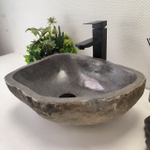 Раковина из речного камня RS-62803 (42*32*15) 55
