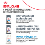 Royal Canin Indoor Appetite Control ИНДОР АППЕТАЙТ КОНТРОЛ Корм сухой для кошек живущих в помещении склонных к перееданию от 1 года до 7 лет 2кг