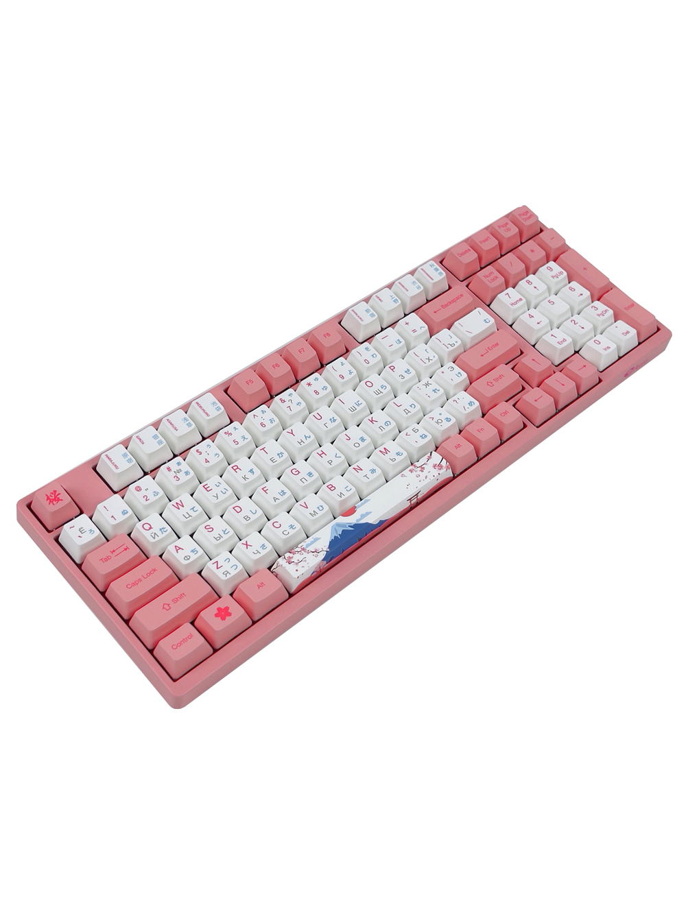 AKKO 3098B Doraemon Macaron  3 Modes RGB Hot Swap  Akko CS Jelly blue Switch,Cherry profile keycap