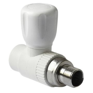 Кран шаровый прямой Pro Aqua 25х3/4" для радиатора полипропиленовый