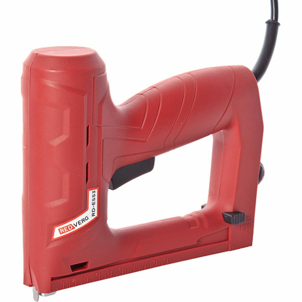 Скобозабивной пистолет Гвоздезабивной пистолет Скобогвоздезабивной пистолет RedVerg RD-ES53 красный