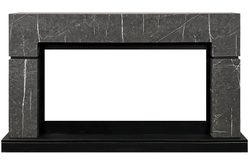 Каминокомплект Lindos 42 SFT - Серый мрамор (Ширина 1470мм) с очагом Vision 42 LED