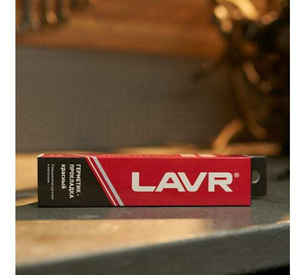 ГЕРМЕТИК-ПРОКЛАДКА LAVR ВЫСОКОТЕМПЕРАТУРНЫЙ КРАСНЫЙ 85Г LN1737