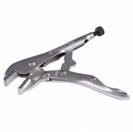 Цена на KING TONY (6031-05R) Зажим с фиксатором 140 мм, с прямыми губками