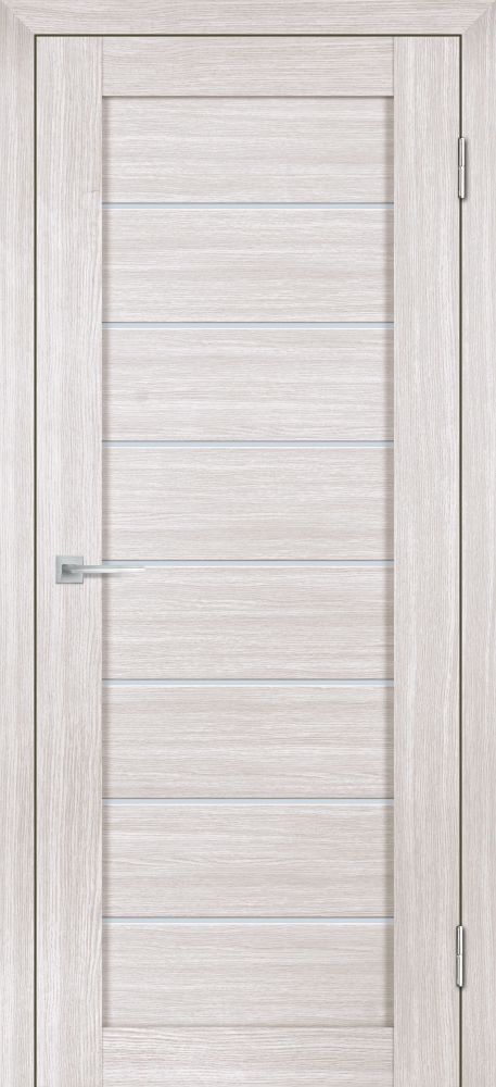 Дверь Лайт-08 nanotex / Цвет Лиственница белая / белый сатинат / Двери STABILE PORTE