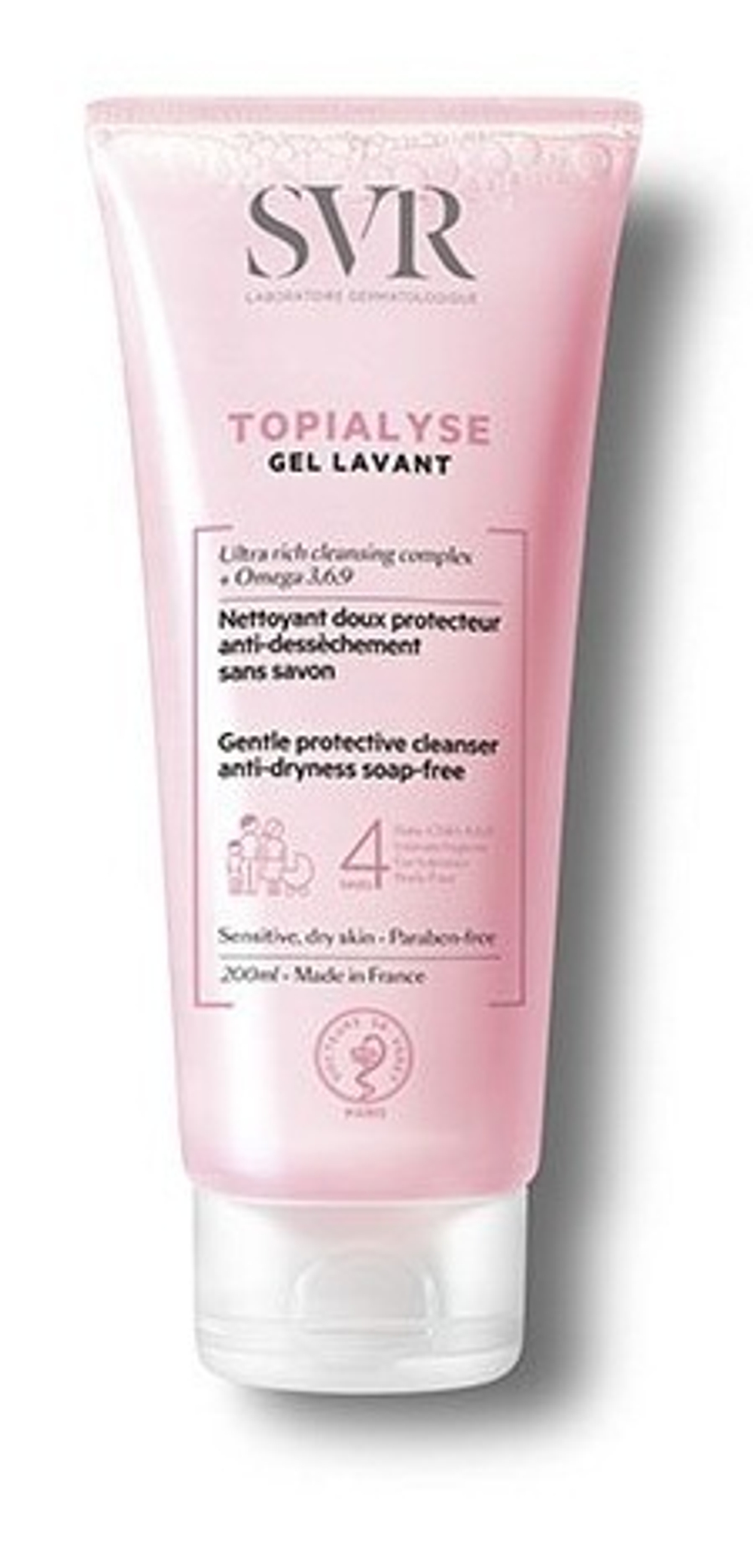 СВР Топиализ Гель очищающий SVR Topialyse Gel Lavant 200 мл