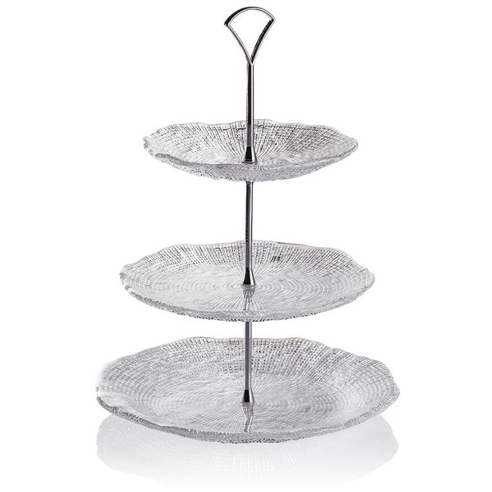 Блюдо трехъярусное IVV Диаманте 35см