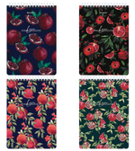 Блокнот А5 60л. клетка "Гранаты" гребень, картон, жесткая подложка (BRAUBERG)