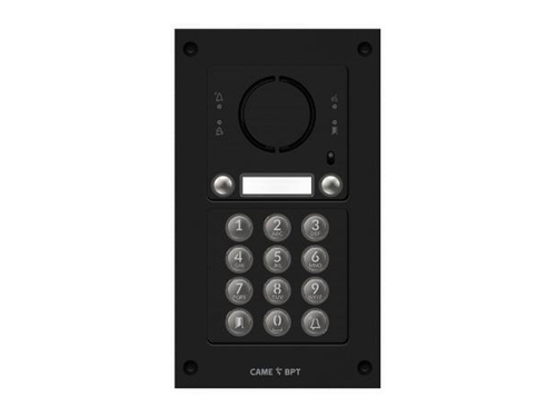 Вызывная вандалозащитная IP-аудиопанель MTM с 2 кнопками, кодонаборной клавиатурой, 2 модуля, цвет темно-серый