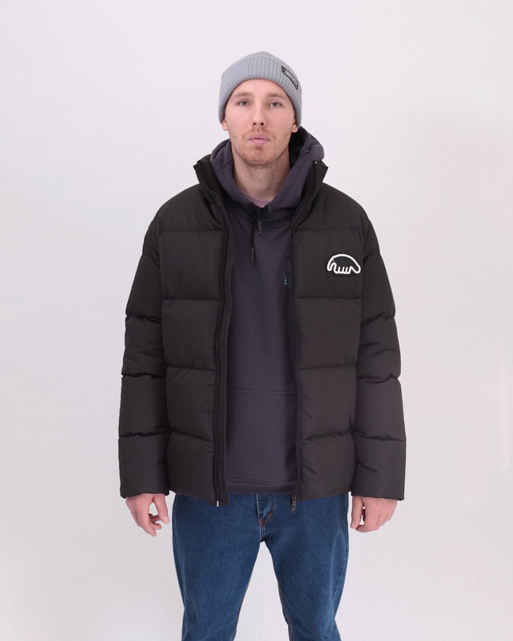 Пуховик Anteater Downjacket Logo Черная