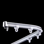 Гибкий изогнутый карниз для штор, алюминиевый, потолочный/настенный