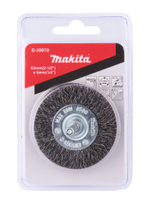 Щетка проволочная дисковая (d63 мм, толщ. проволоки 0.3 мм, гофрированная, металл, 6 мм) Makita