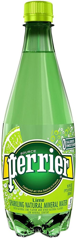 Вода природная минеральная Перрье Лайм / Perrier Lime 0.5 - пластиковая бутылка
