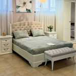 SILVIA Кровать КР4 160 с мягким эл-том б/изножья (б/рамы кроватной)