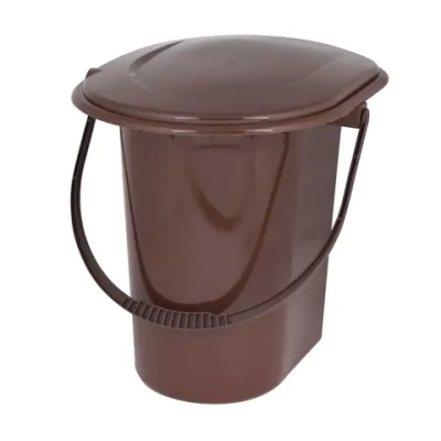 Ведро-туалет 18л (коричневый) (комплект 10 шт)