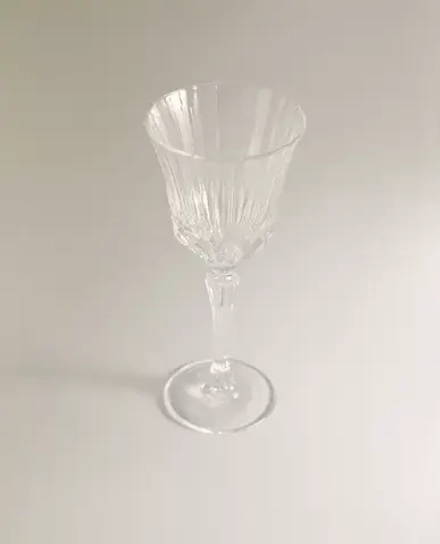 ZARA HOME БОКАЛ ИЗ ХРУСТАЛЬНОГО СТЕКЛА, ПРОЗРАЧНЫЙ