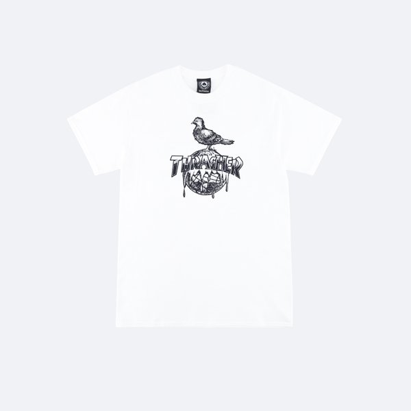 Футболка Thrasher Cover The Earth T-Shirt (white) артикул: - купить в магазине Дайс