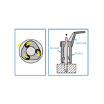 KING TONY (9TD401-06M) Шпильковерт 1/2", 6 мм, эксцентриковый