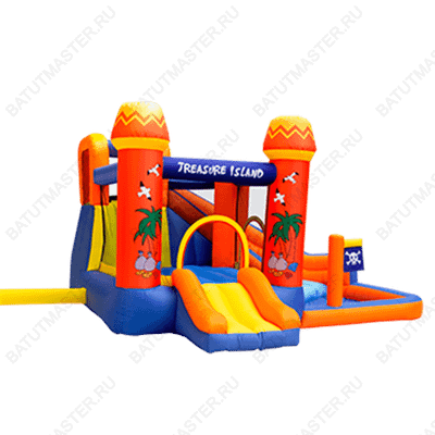 Батут для дачи, распродажа "Пляж" 3,85*2,93*1,98 м