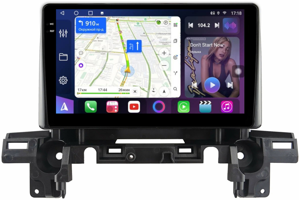 Магнитола для Mazda CX-5 KF 2017-2024, CX-8 - FarCar BM3035M монитор 9.5" QLED на Android 14, TS10, 4+32Гб, CarPlay, 4G SIM-слот