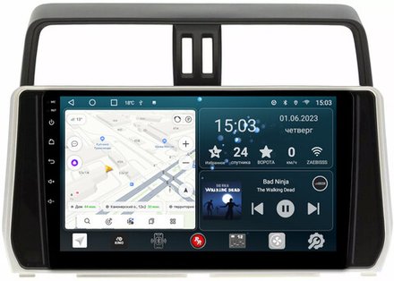 Магнитола Toyota Land Cruiser Prado 150 2017-2023 - Redpower 365 Android 10, ТОП процессор, 6Гб+128Гб, CarPlay, SIM-слот