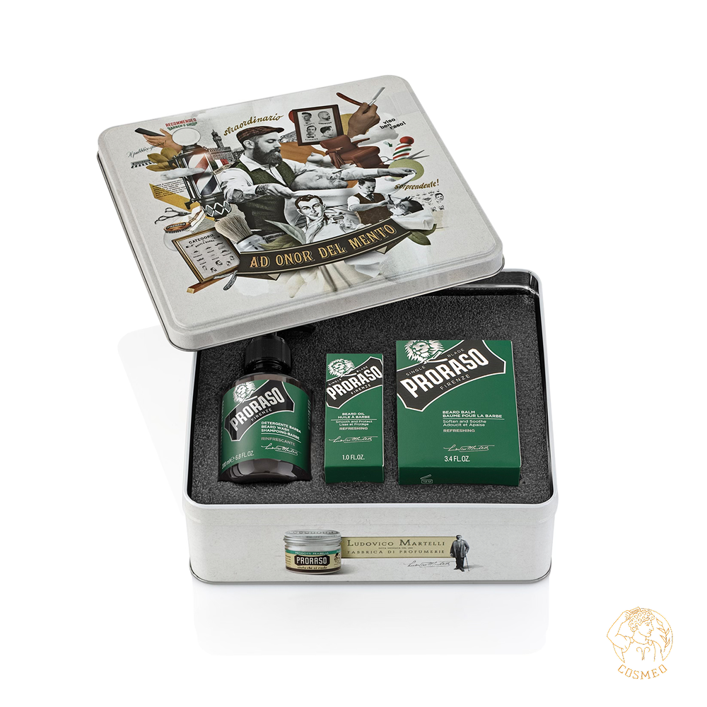 PRORASO Набор для ухода за бородой REFRESHING