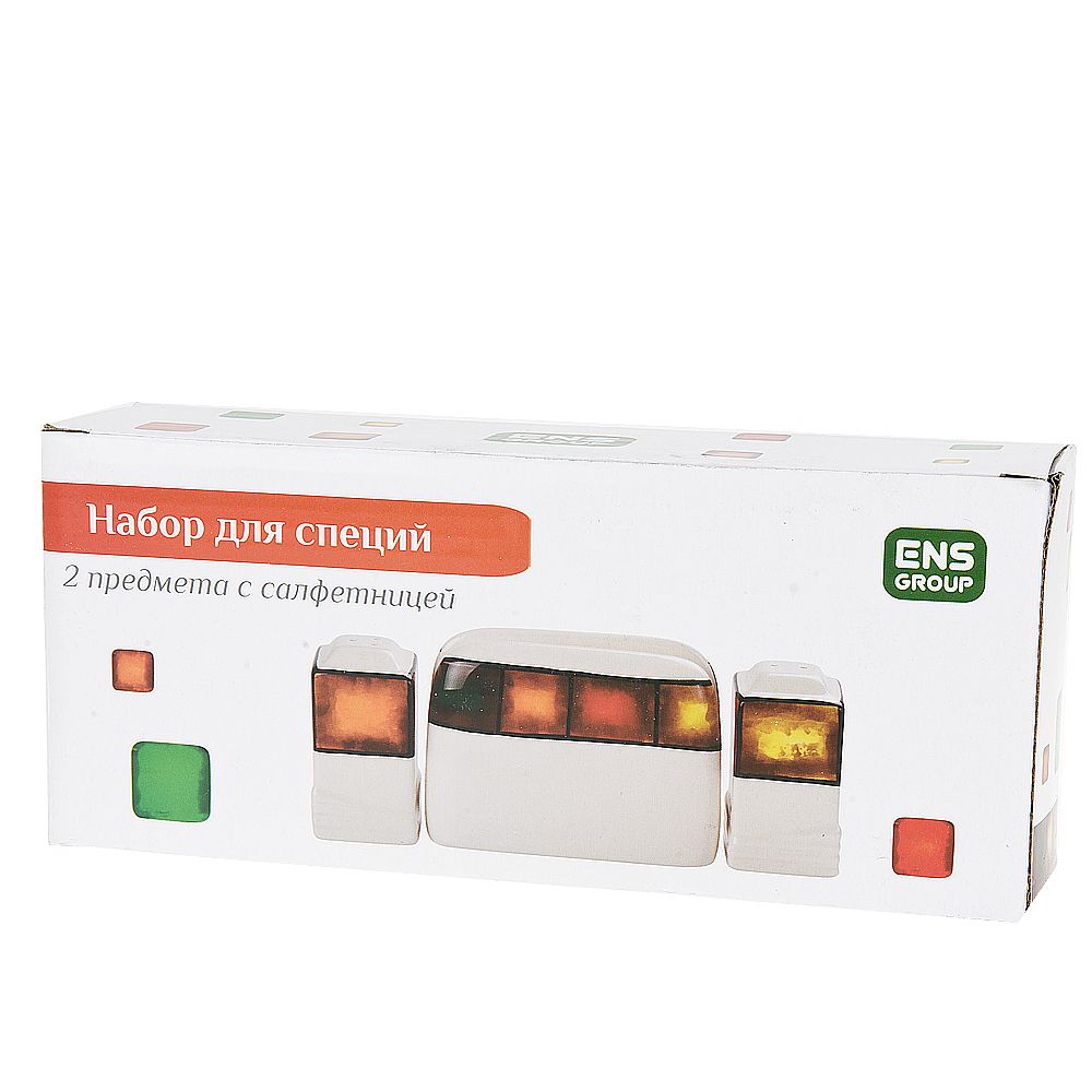Набор для специй солонка/ перечница/ салфетница " " 4,5*4,5*8/12*5*8,5см.