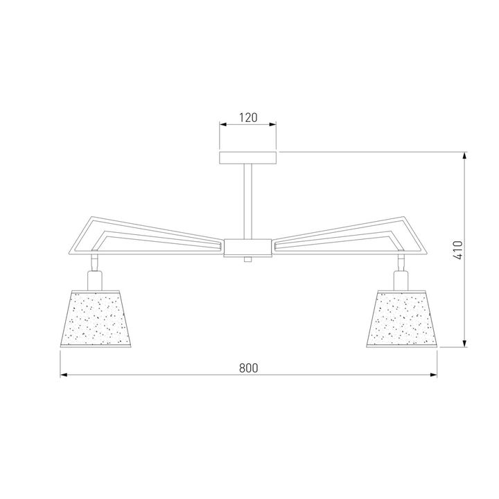 Потолочная люстра Eurosvet 60082/8 золотая бронза