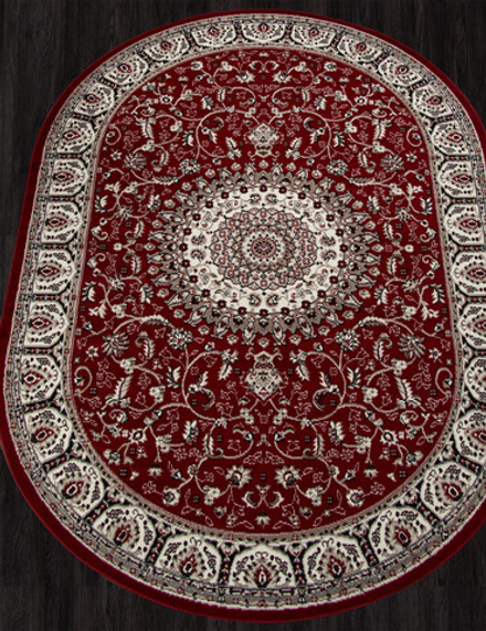 Ковер D409 - RED - Овал - коллекция GAVANA размер 100*200 см