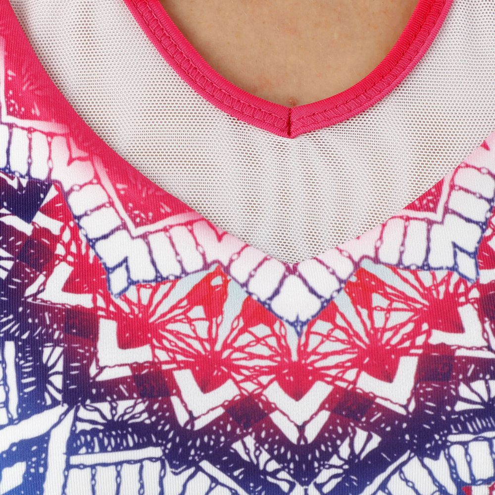 Женская теннисная майка Lucky in Love Meridian Ombre Special Edition Women - White, Multicoloured