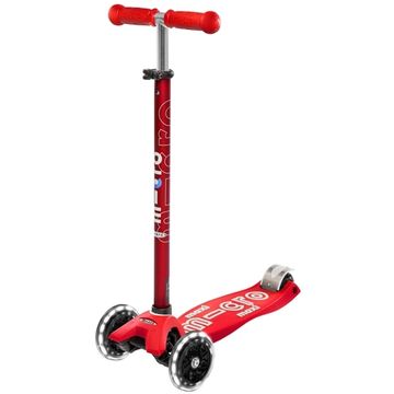 Самокат Maxi Micro Deluxe LED Red