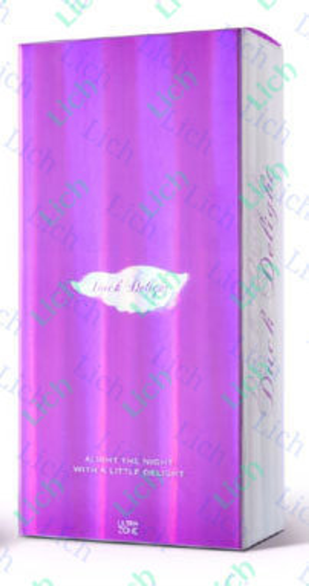 Сиреневый ротатор витой со стимулятором клитора в виде утки, 25.5 см