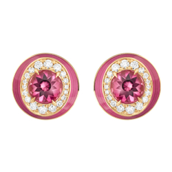 Серьги с Турмалином и Бриллиантами, Е0143-30/3