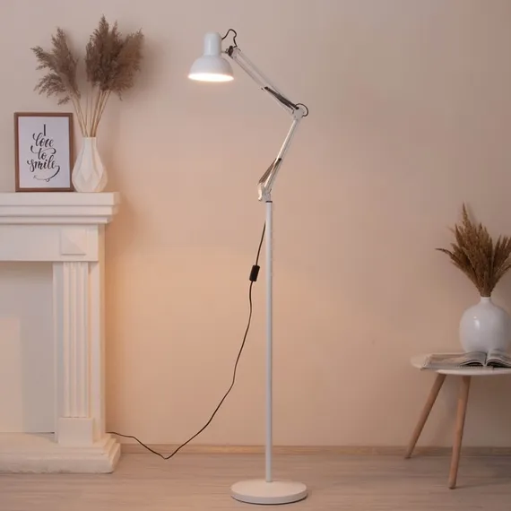 Торшер напольный 930 "Валли, белый" 220V E27 40W 165х28х28 см