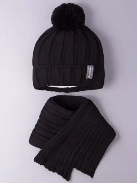 Шапка и шарф детская осенняя