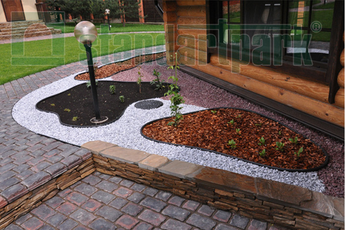 Бордюр Кантри пластиковый коричневый